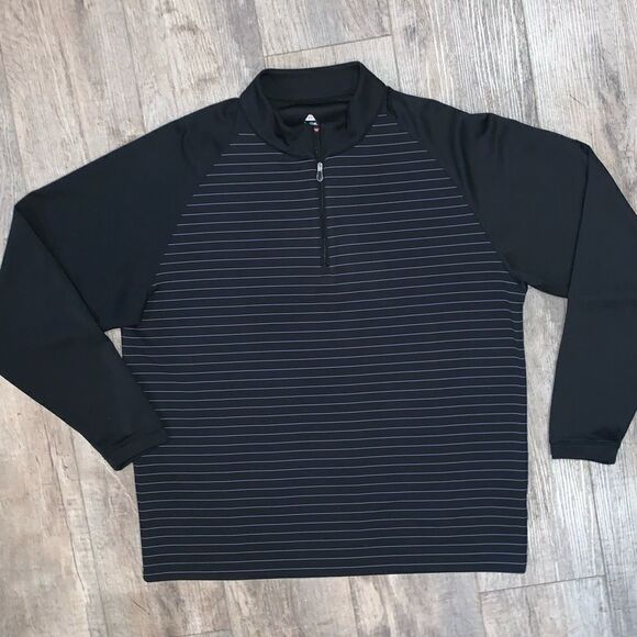 Large Bolle Midnight and Charcoal Grey 1/4 Zip Top - Picture 3 of 6